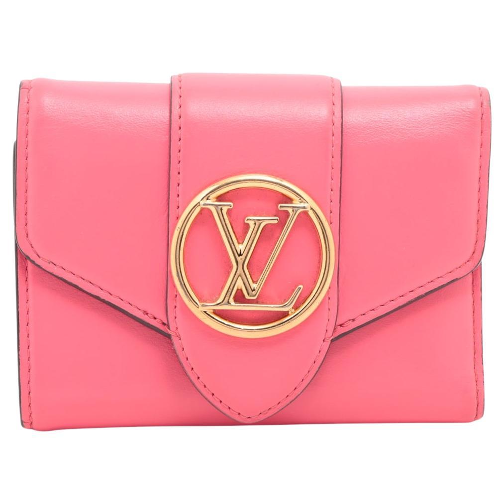 Louis Vuitton LV Pont Neuf Compact Wallet Pink x Blue