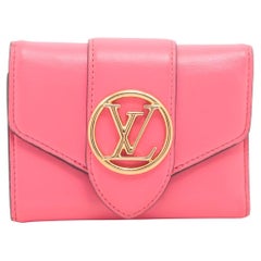 Louis Vuitton LV Pont Neuf Compact Wallet Pink x Blue