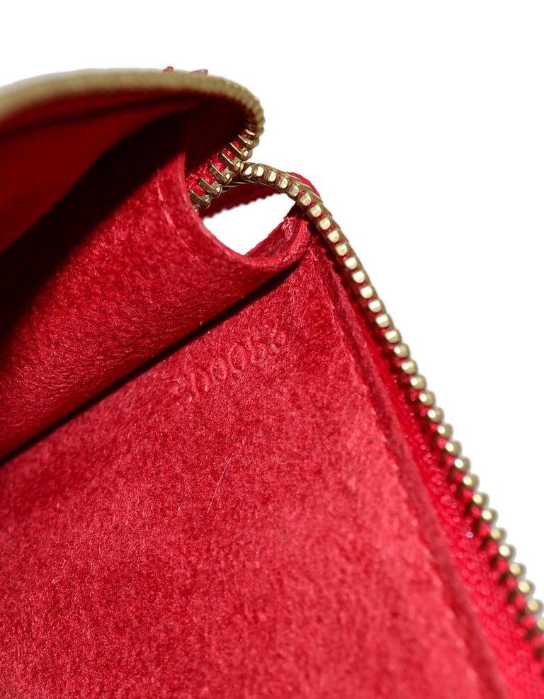 Louis Vuitton LV Red Epi Leather Discontinued Pochette Accessory