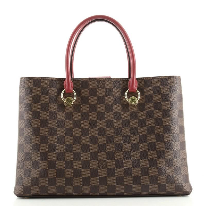 Louis Vuitton LV Riverside Handtasche Damier (Braun)