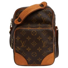 Louis Vuitton LV Sac Amazone Monogram Canvas and Leather Reporter Shoulder Bag