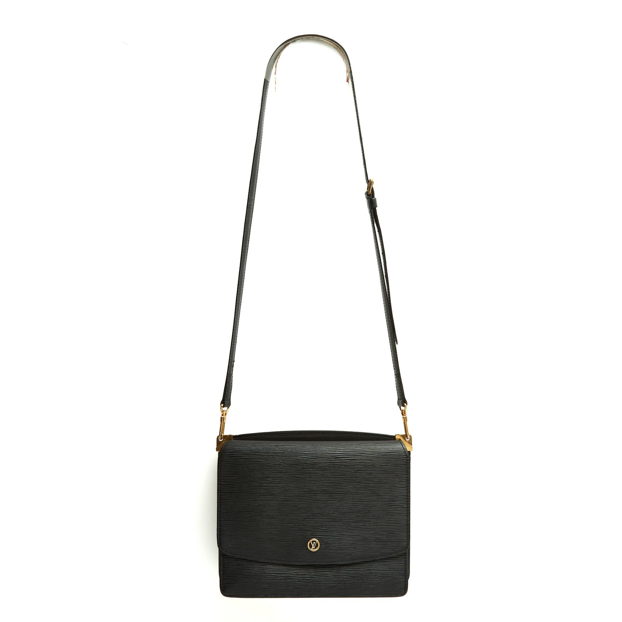Louis Vuitton LV Sac Grenelle 1994 Black Epi Leather Shoulder Bag 6