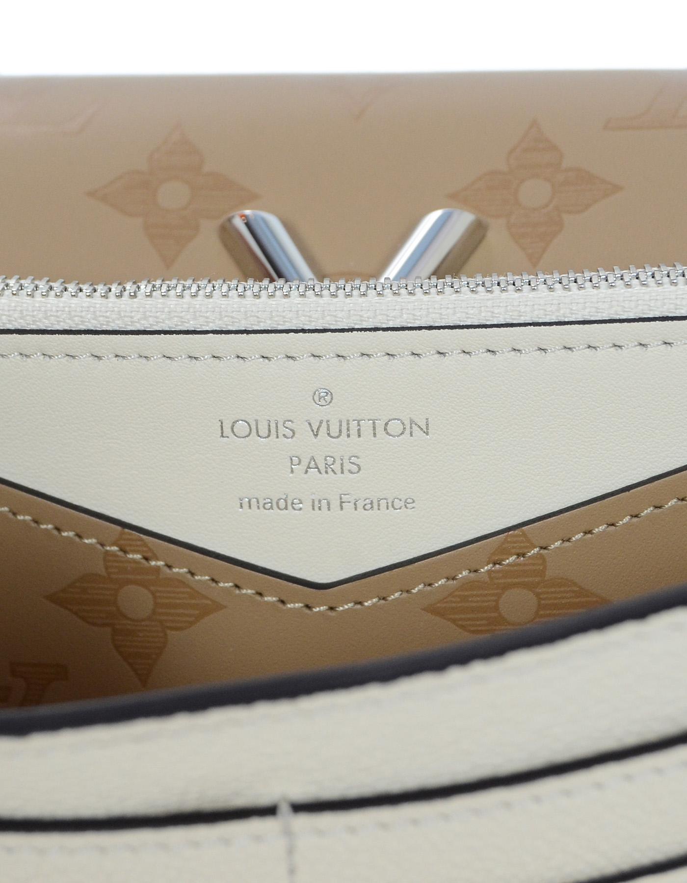 Louis Vuitton LV Sesame Cream/Tan Cowhide Leather Very Wallet, New In New Condition In New York, NY