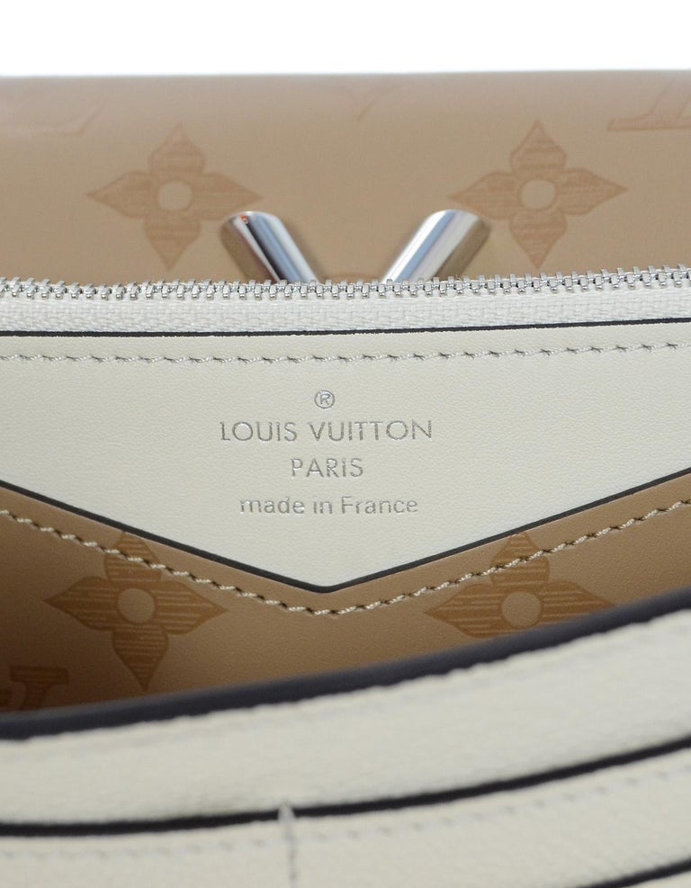 Louis Vuitton LV Sesame Cream/Tan Cowhide Leather Very Wallet, New For Sale  at 1stDibs