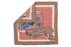 Louis Vuitton LV Trunks Silk Scarf