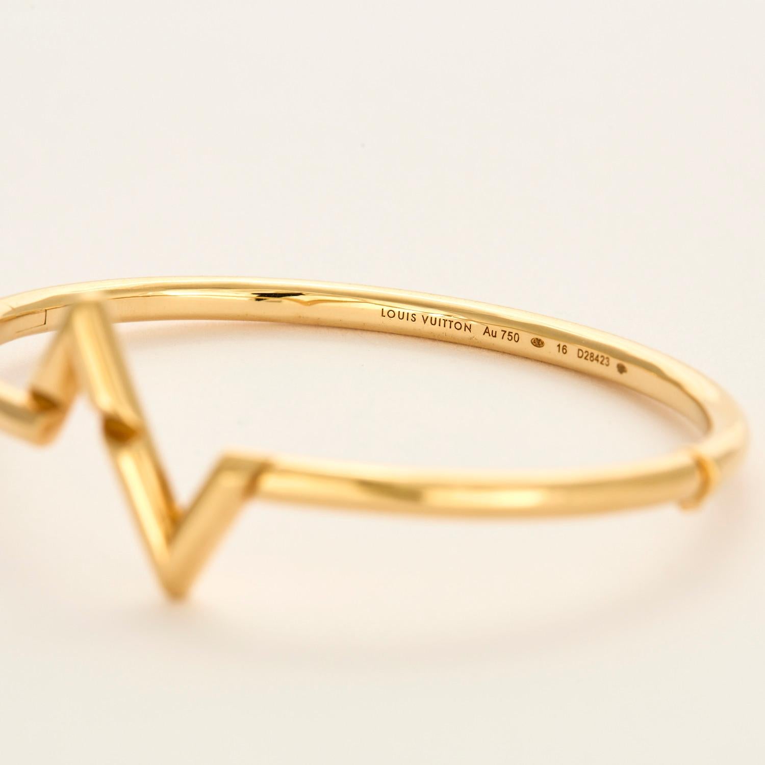 Femenino o masculino LOUIS VUITTON - Pulsera LV Volt de oro amarillo en venta