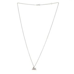 Louis Vuitton LV Volt Pendant Necklace 18K White Gold with Diamond Small