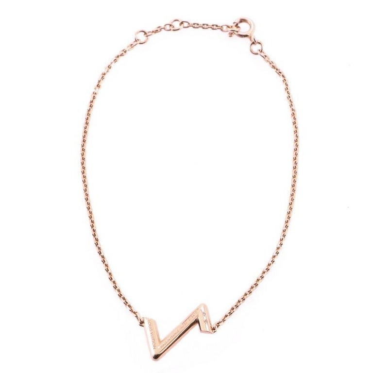 Shop Louis Vuitton Lv volt upside down bracelet, pink gold ( Q95977) by  MUTIARA
