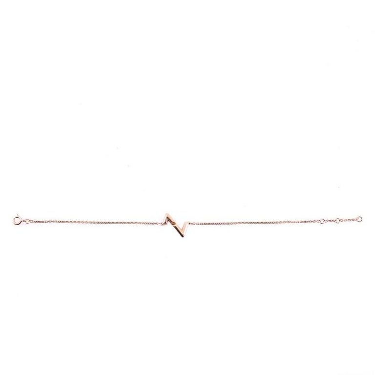 Louis Vuitton Lv volt upside down bracelet, pink gold ( Q95977)