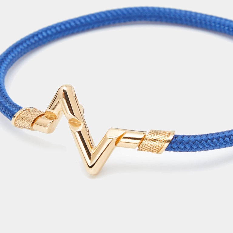 LV Volt Upside Down Play Small Cord Bracelet, Yellow Gold - Jewelry -  Categories