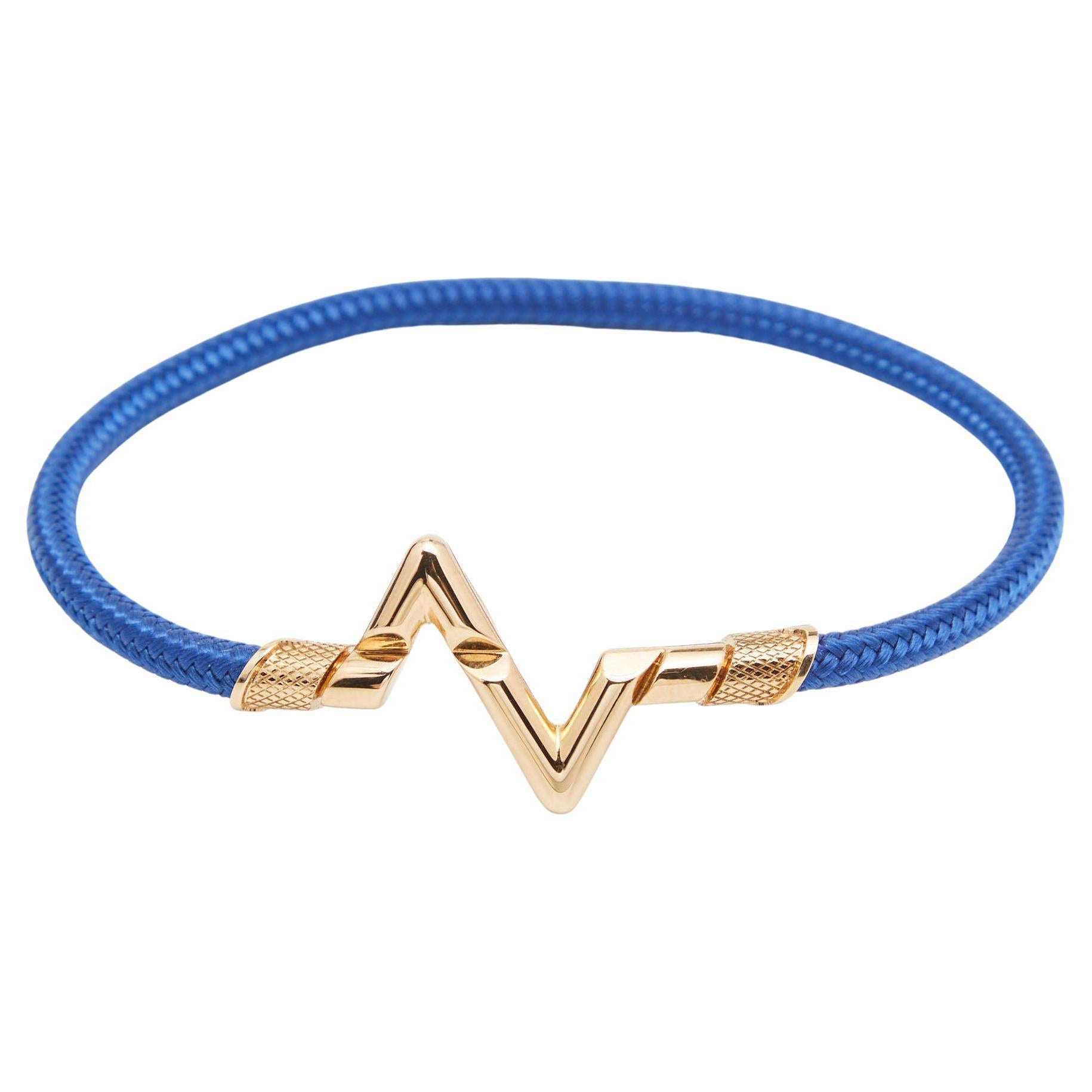 LV Volt Upside Down Play Small Cord Bracelet, Yellow Gold - Jewelry -  Categories