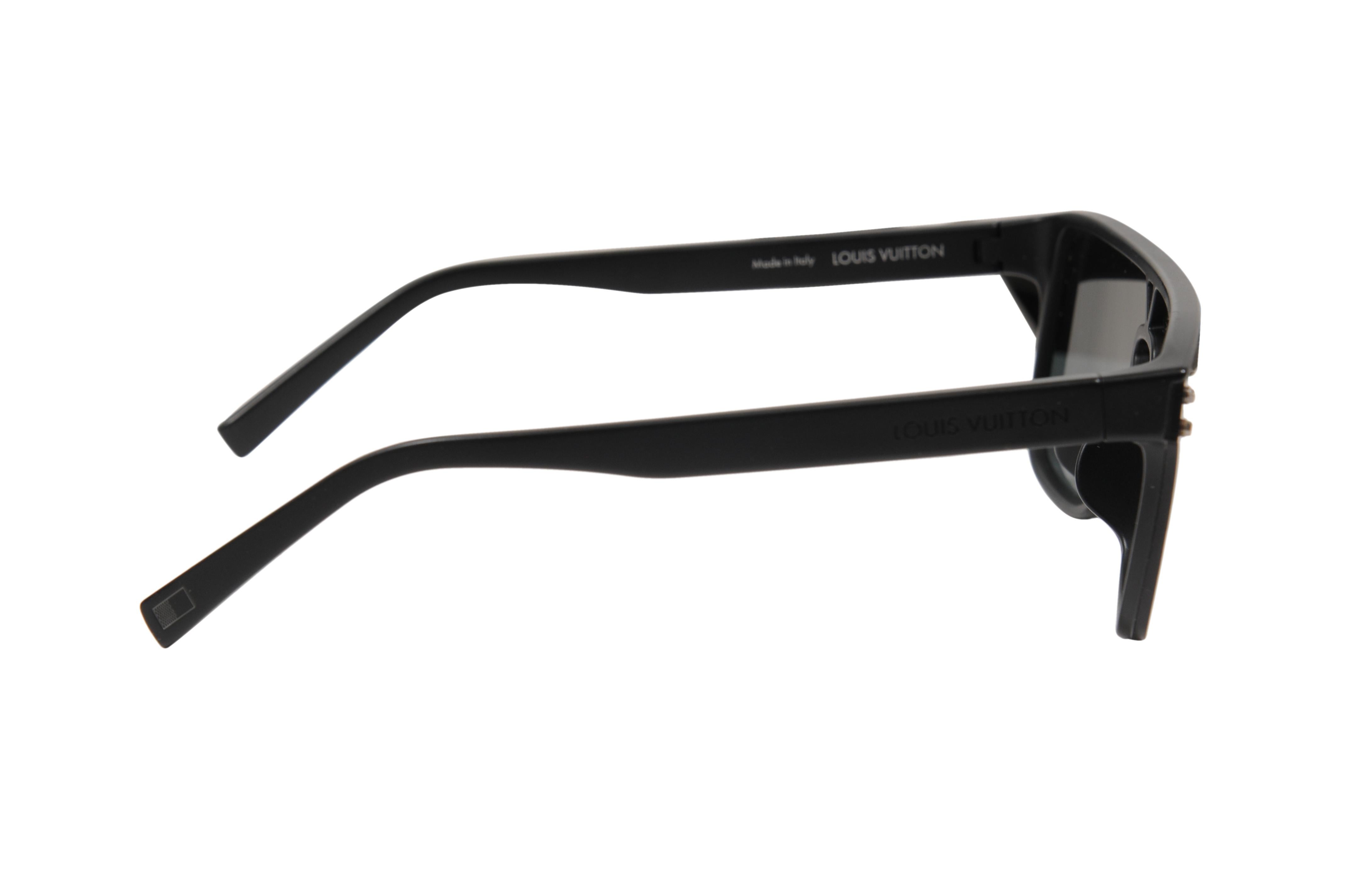 Gafas de sol Louis Vuitton LV Waimea Logotipo Monograma Negro Z1082E Gafas de Sol en Excelente estado para la venta en North Miami, FL