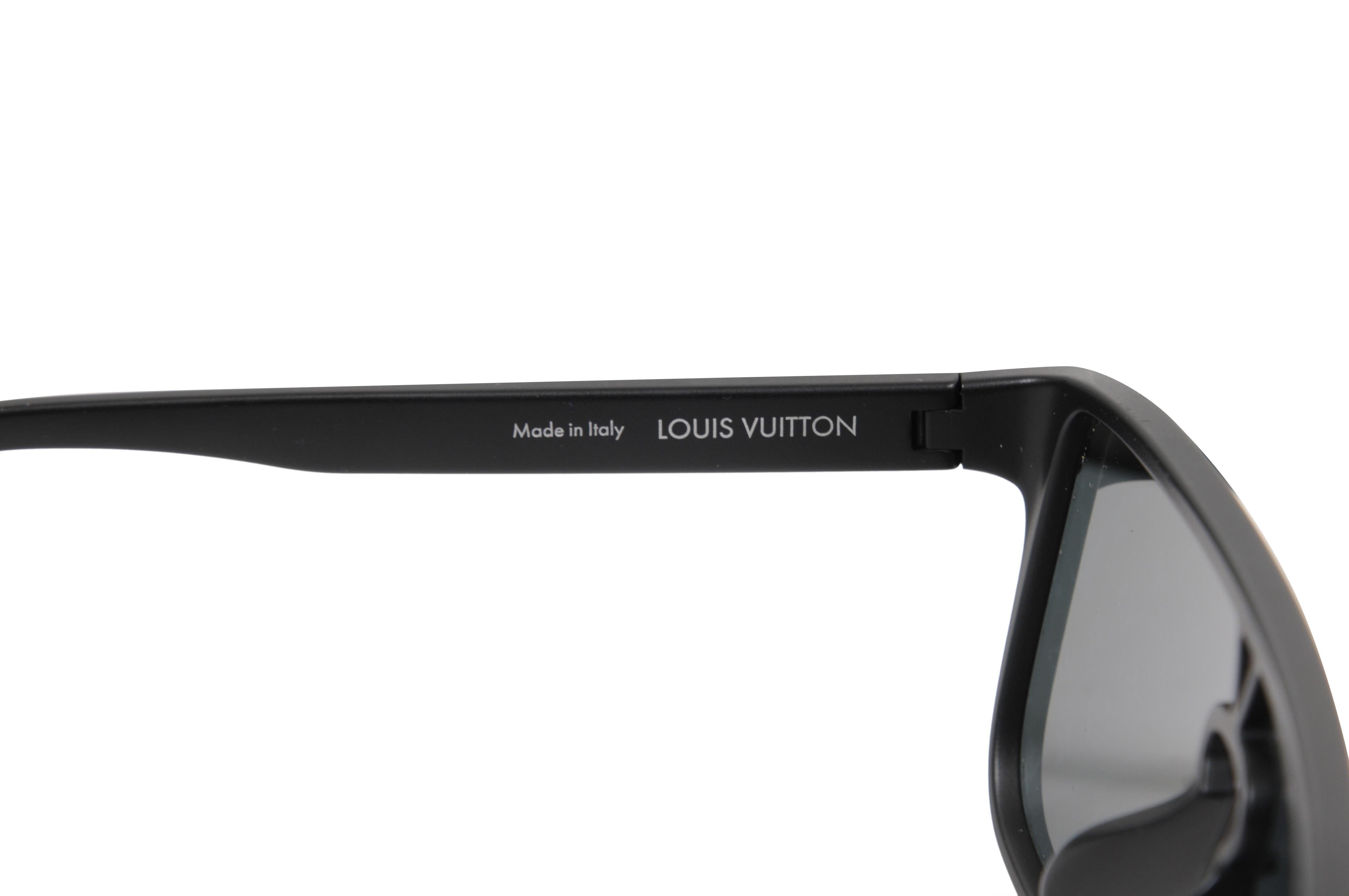 Femenino o masculino Gafas de sol Louis Vuitton LV Waimea Logotipo Monograma Negro Z1082E Gafas de Sol en venta