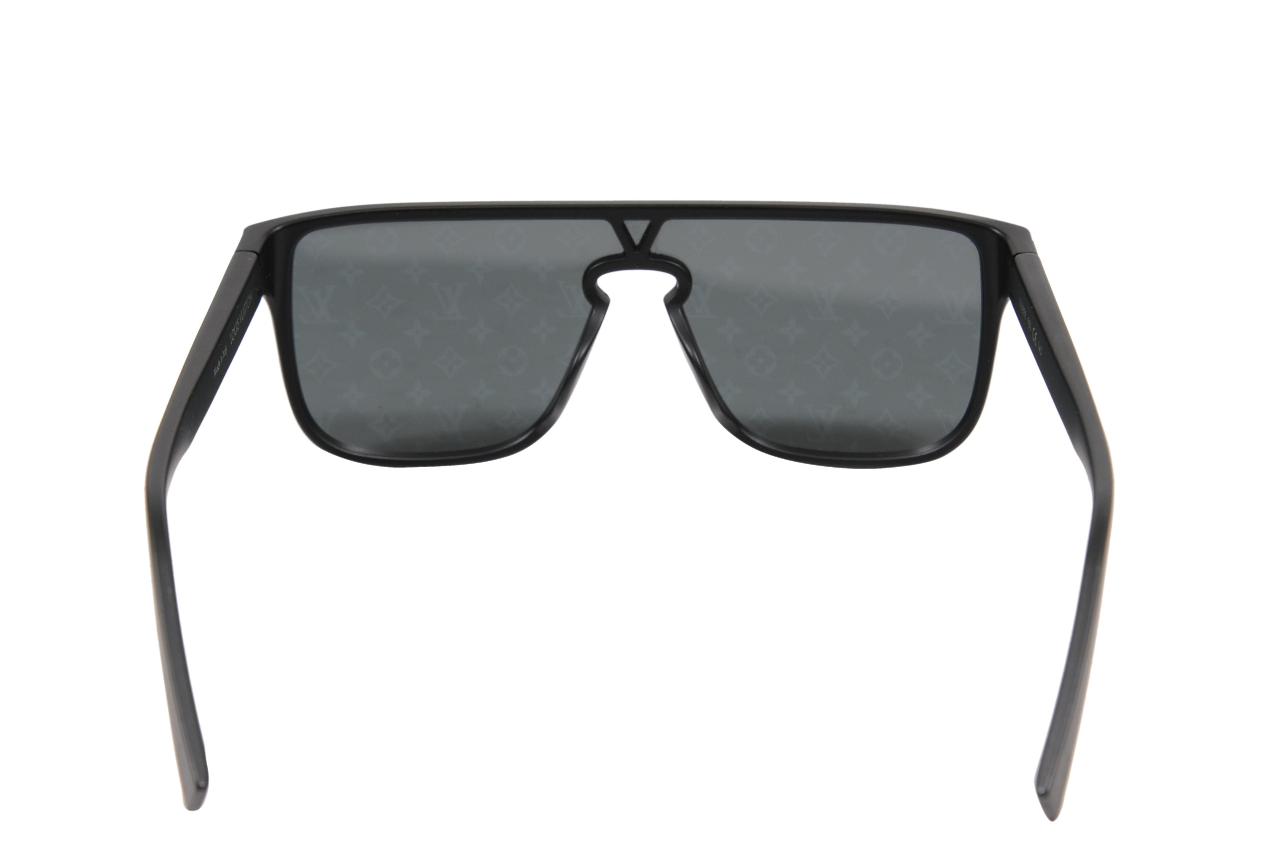 Gafas de sol Louis Vuitton LV Waimea Logotipo Monograma Negro Z1082E Gafas de Sol en venta 3