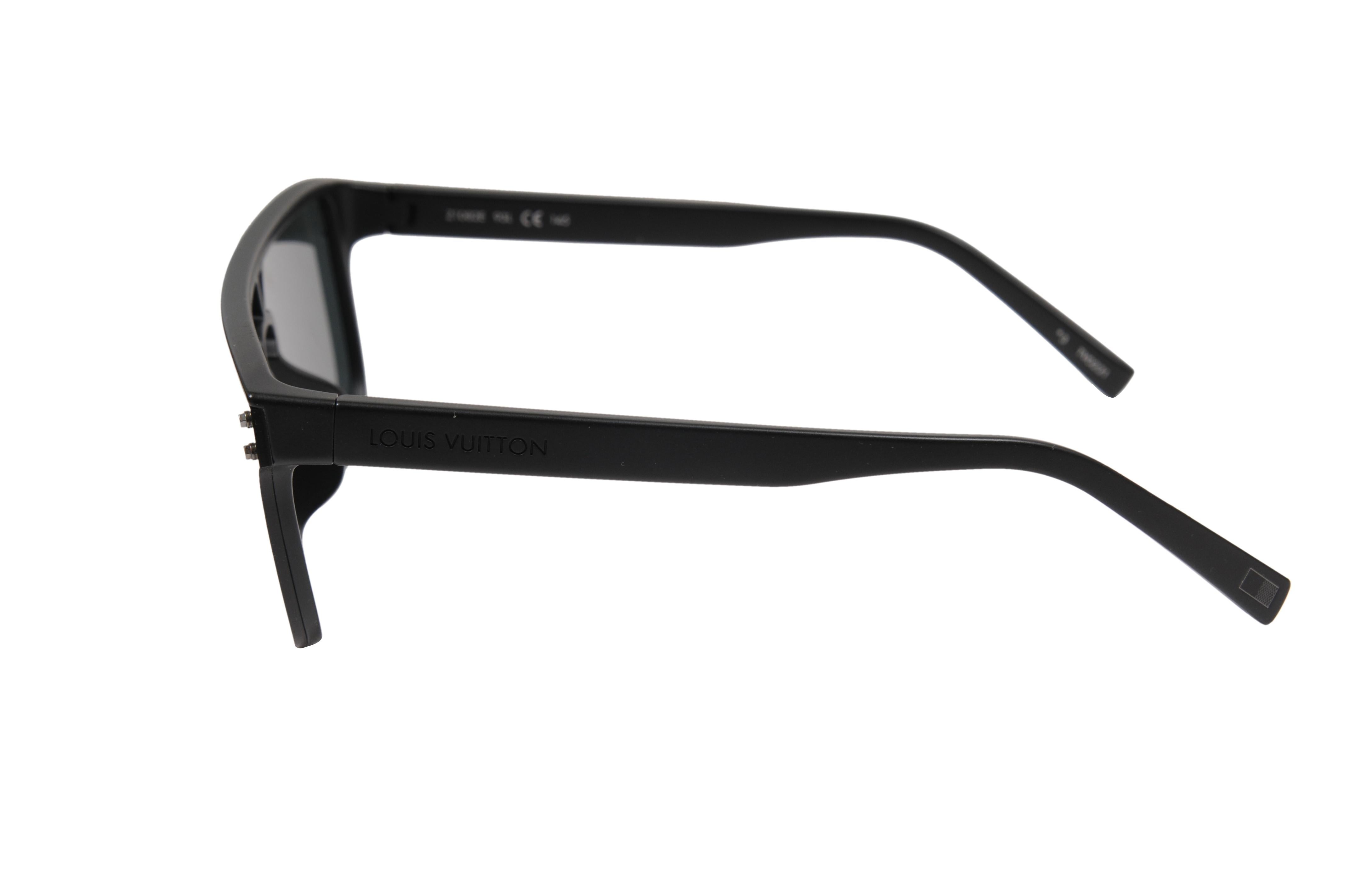 Gafas de sol Louis Vuitton LV Waimea Logotipo Monograma Negro Z1082E Gafas de Sol en venta 4