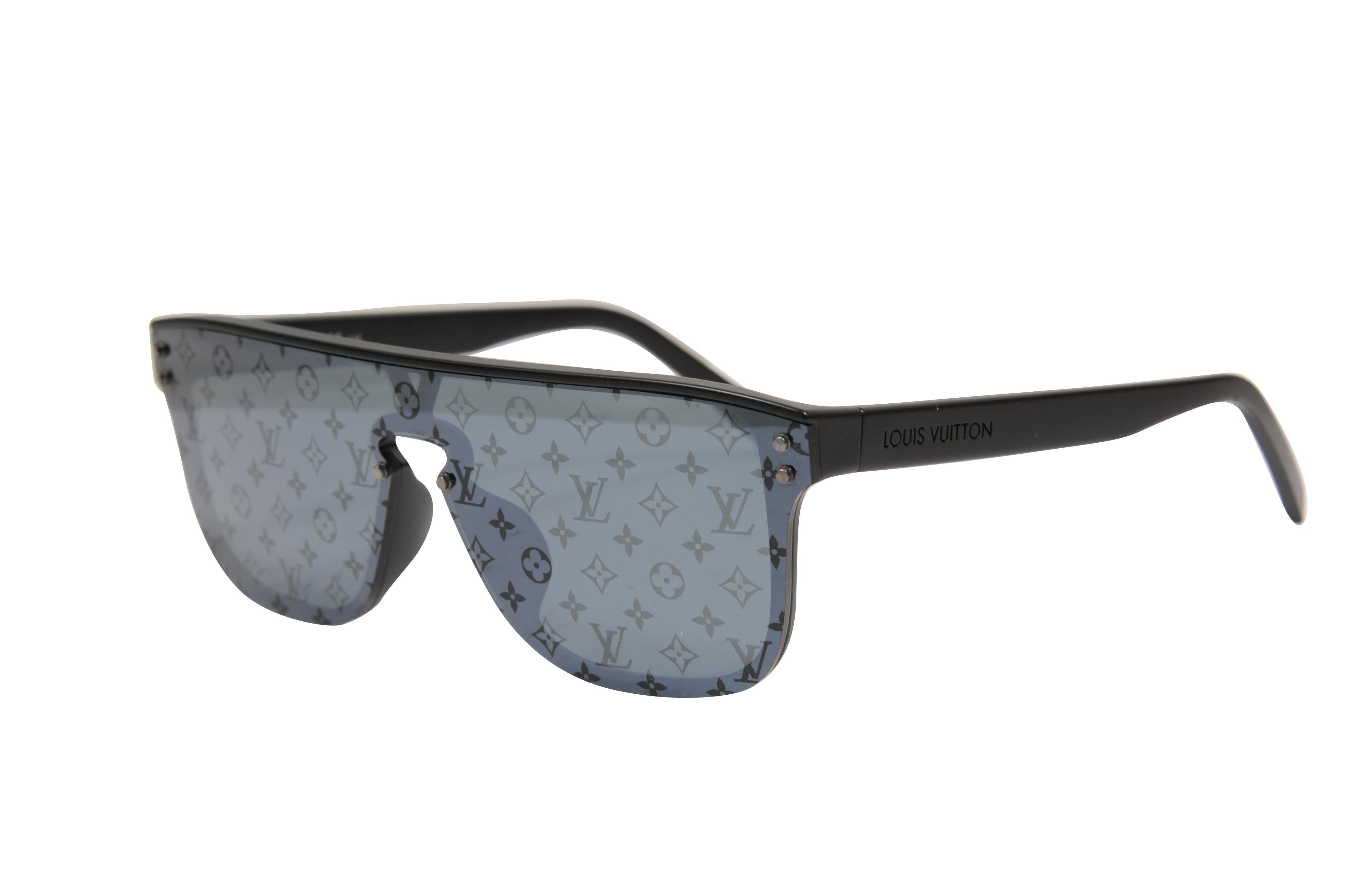 Gafas de sol Louis Vuitton LV Waimea Logotipo Monograma Negro Z1082E Gafas de Sol en venta 5