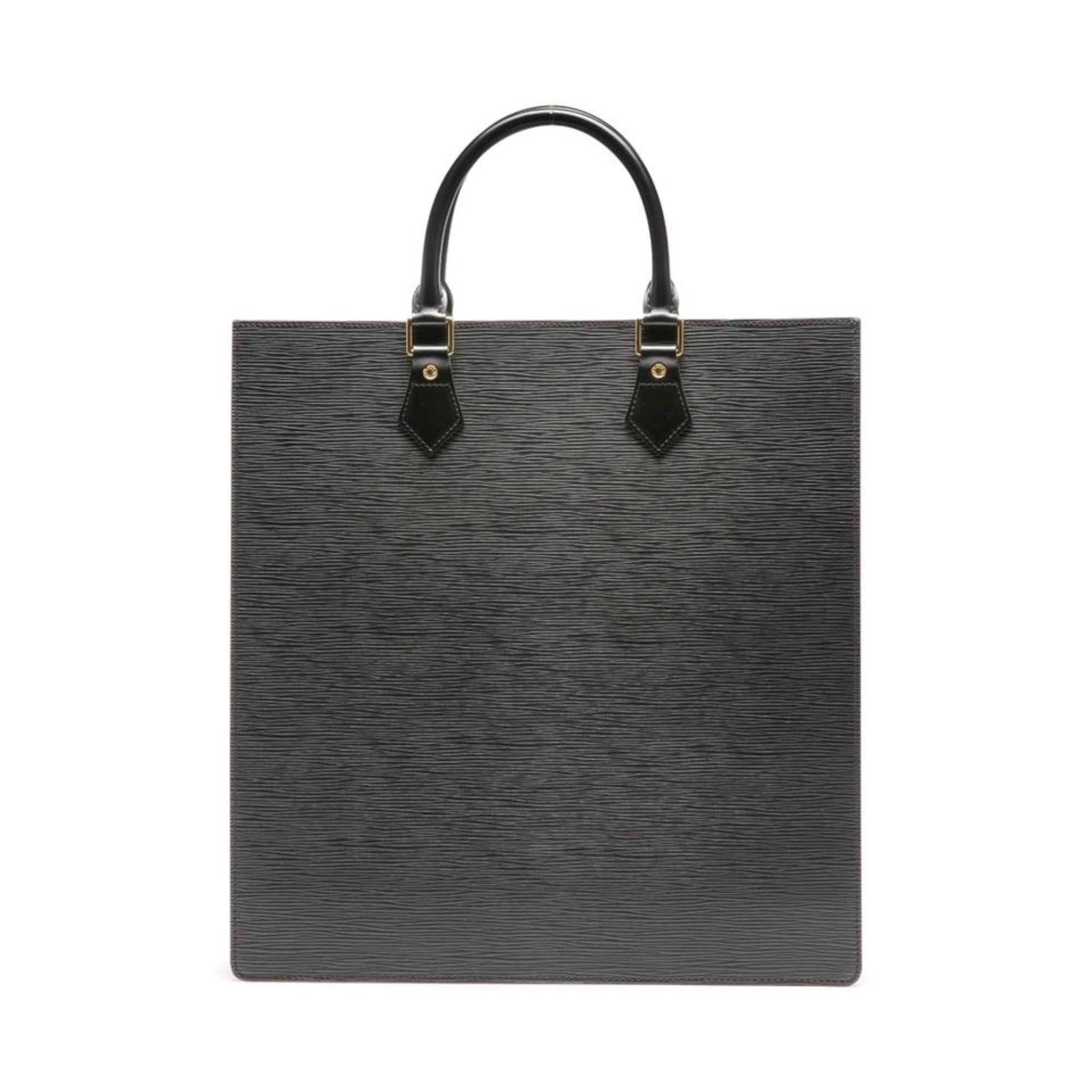 Sac fourre-tout en cuir épi noir Plat Fusion LCD Louis Vuitton LV x Fabrizio Plessi en vente 3