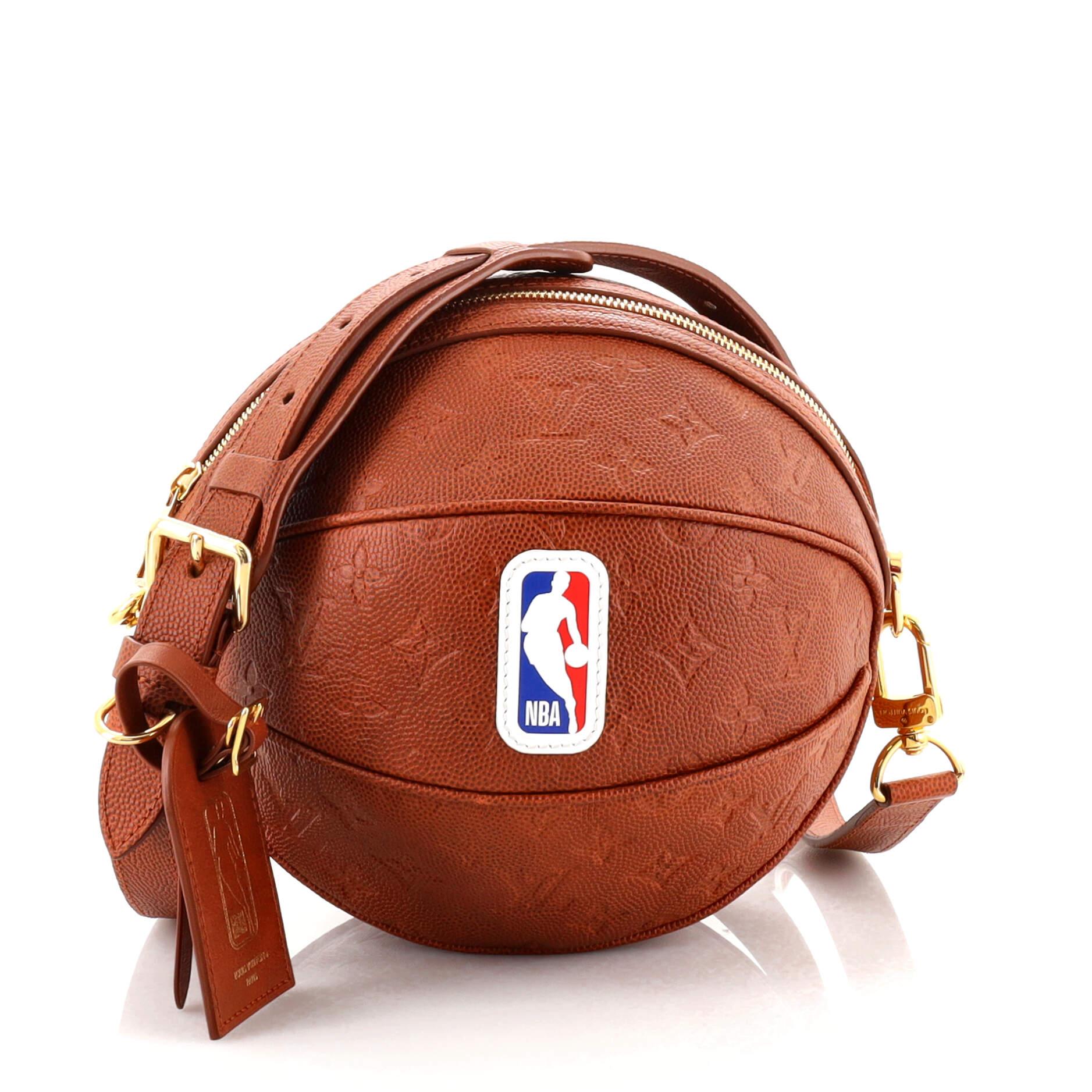 Louis Vuitton LV x NBA Ball in Basket Bag Monogram Embossed Leather In Good Condition In NY, NY