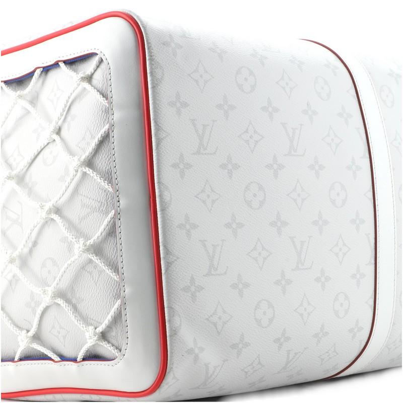 Louis Vuitton LV x NBA Basketball Keepall Bag Monogram Antarctica Canvas In Good Condition In NY, NY