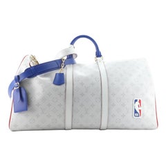 Louis Vuitton LV x NBA Basketball Keepall Bag Monogram Antarctica Canvas