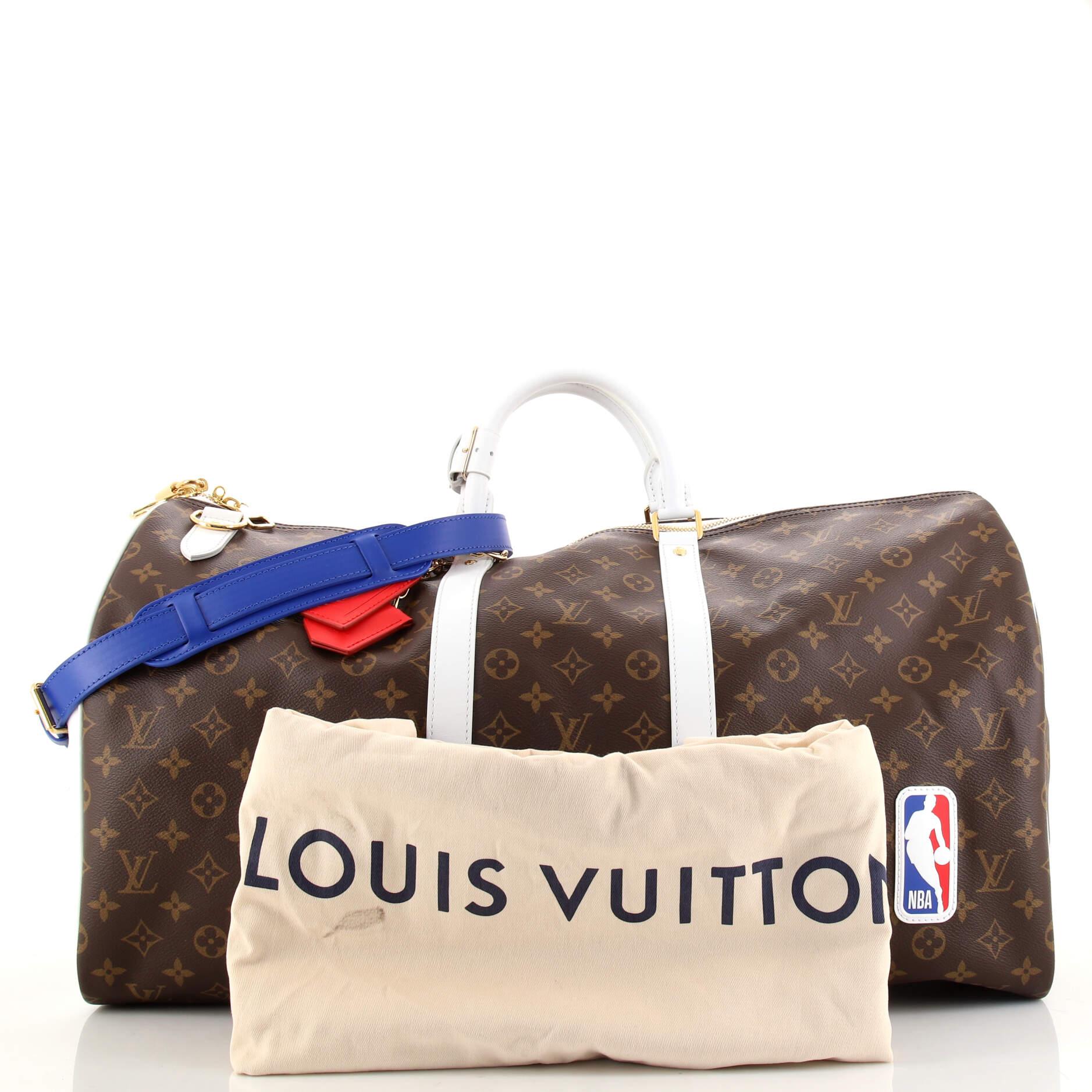 Louis Vuitton LV x NBA Basketball Keepall Bag Monogram Antarctica Canvas at  1stDibs