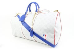 Louis Vuitton LV x NBA Monogram Antarctica Keepall Bandouliere 55 Duffle 92lk425
