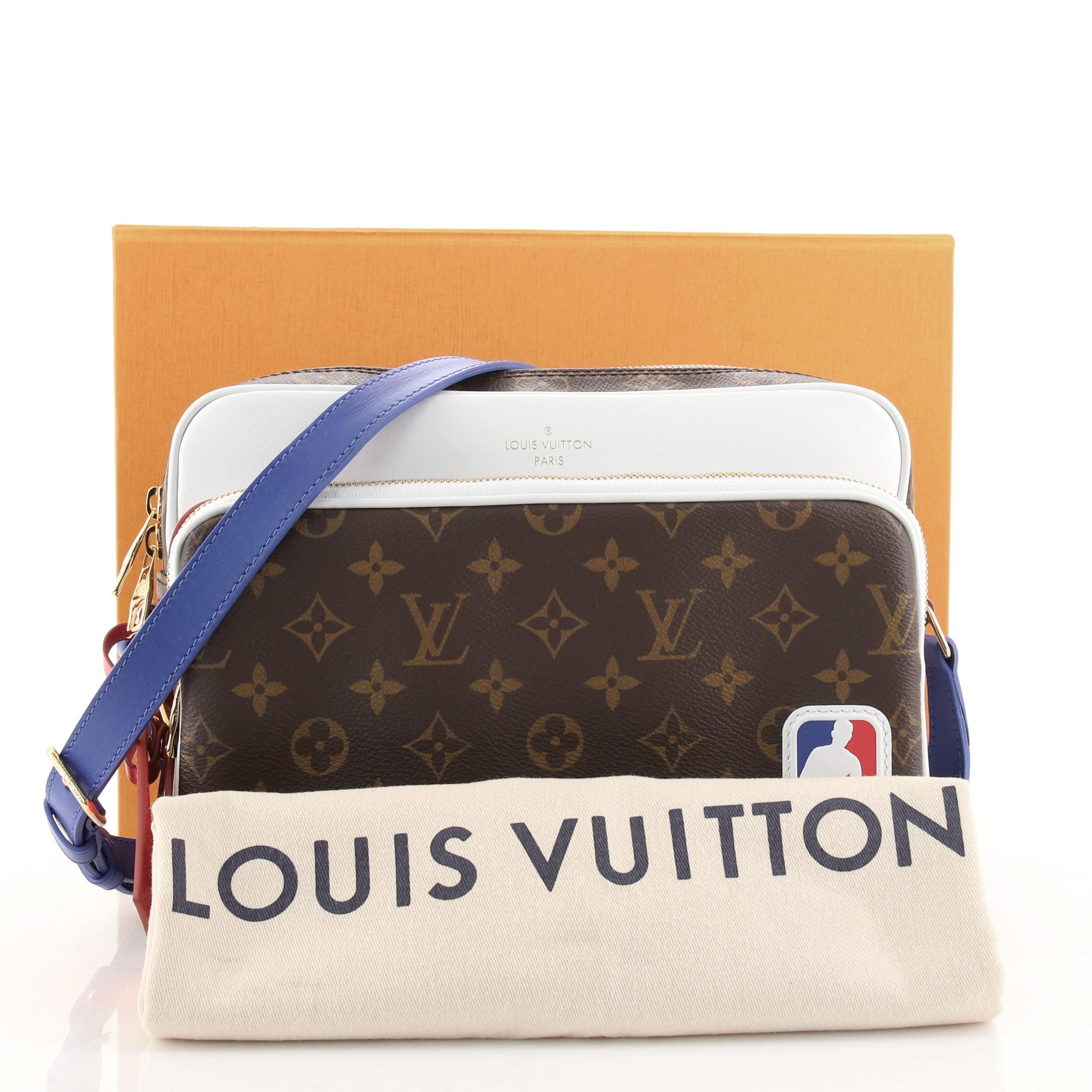 Louis Vuitton Brown, White And Multicolour Monogram Canvas NBA Nil