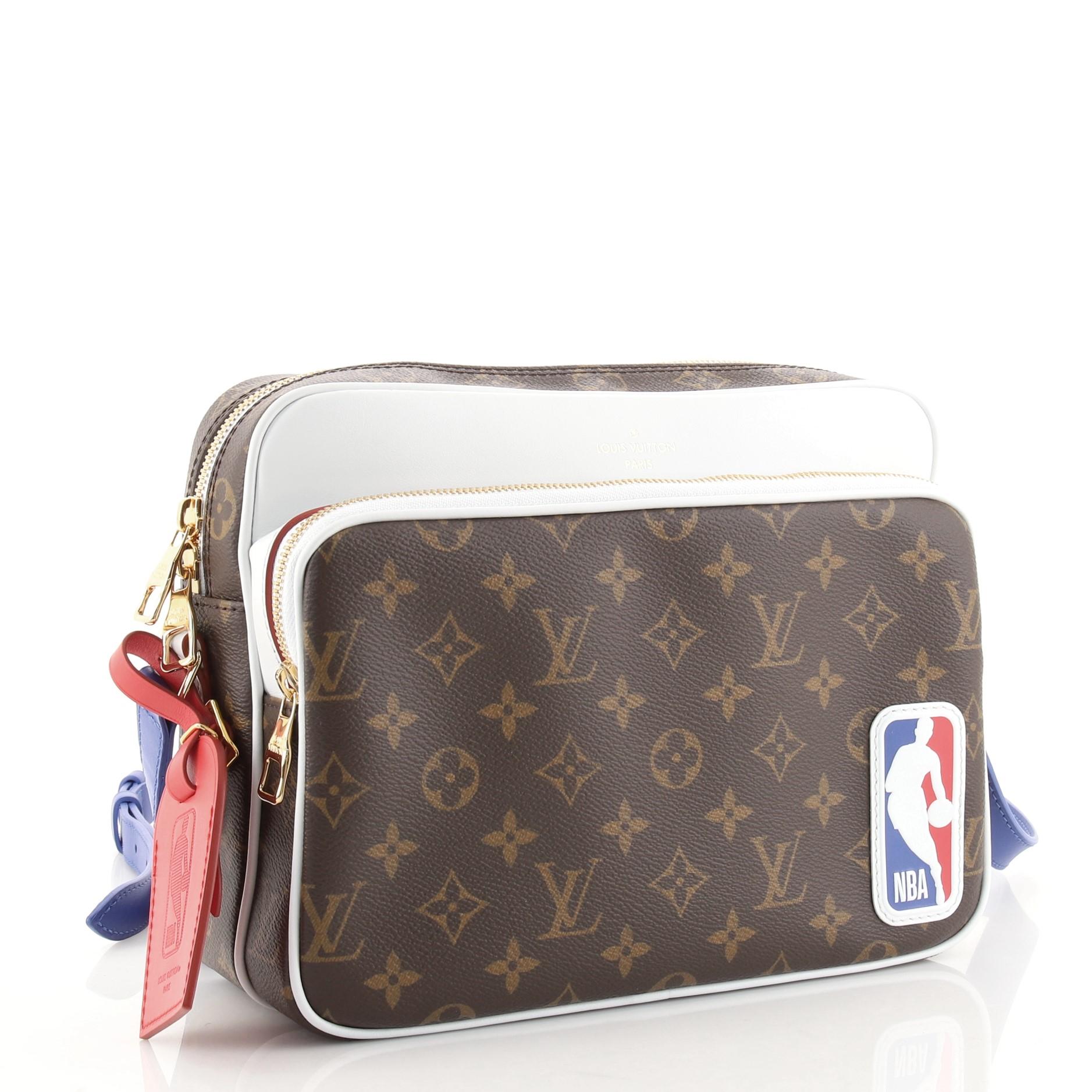 Black Louis Vuitton LV x NBA Nil Messenger Bag Monogram Canvas