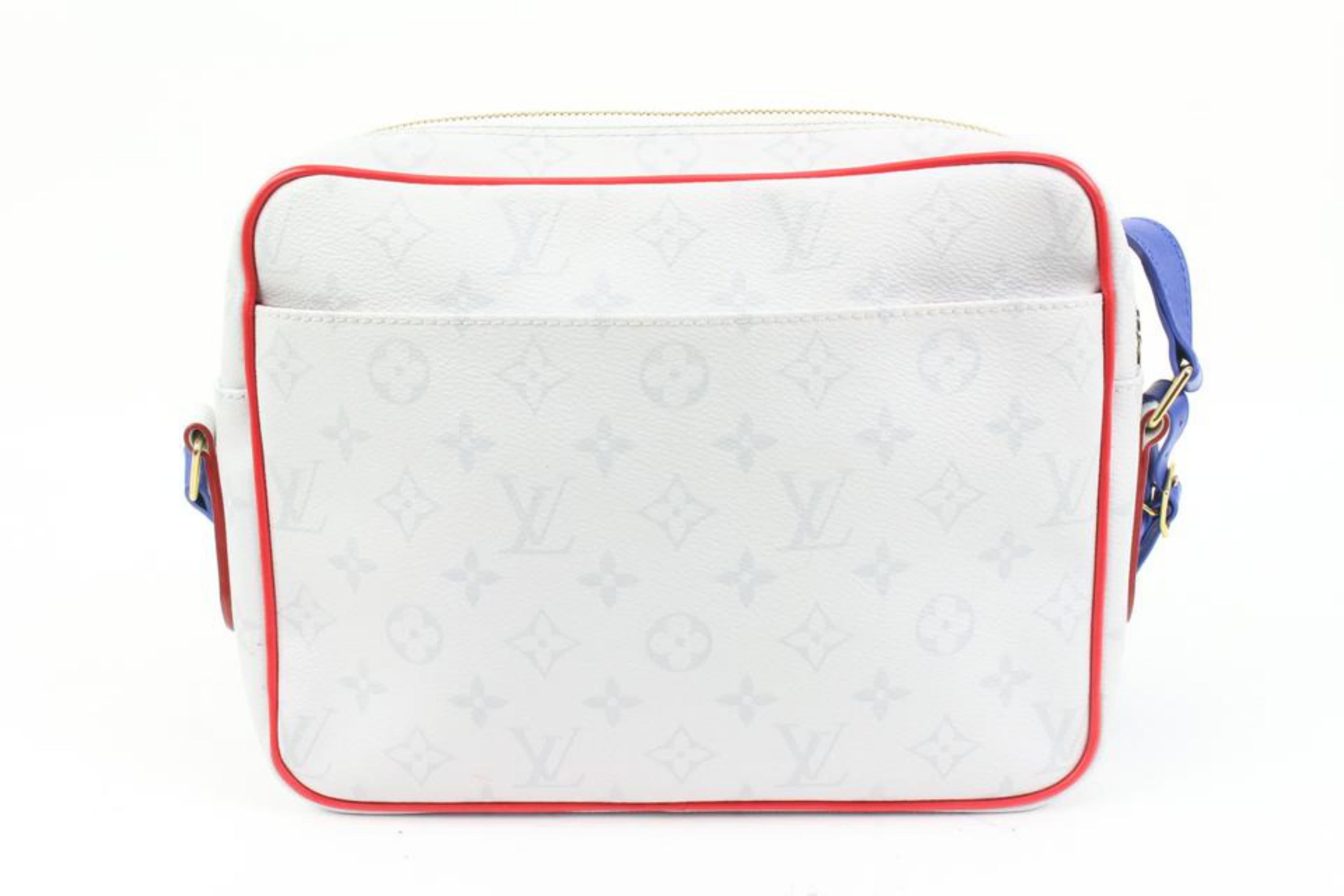 Louis Vuitton LV x NBA White Monogram Antartica Nile Messenger Bag 93lz425s For Sale 2
