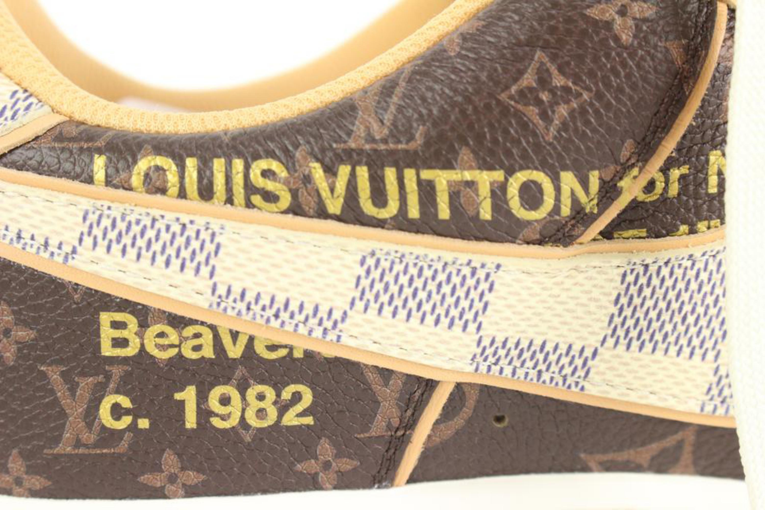 Louis Vuitton LV x Nike Herren 9 Virgil Abloh Damier Azur Monogramm Air 31370811 1