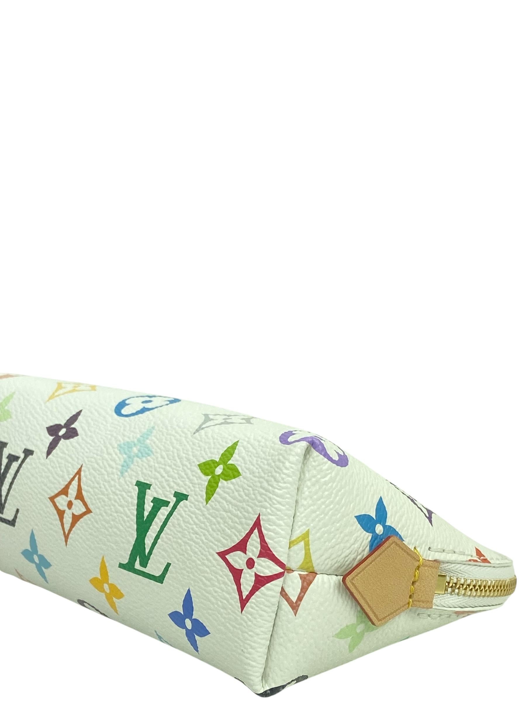 Louis Vuitton LV x TM Murakami Multicolor Kosmetiktasche PM Tasche Damen im Angebot