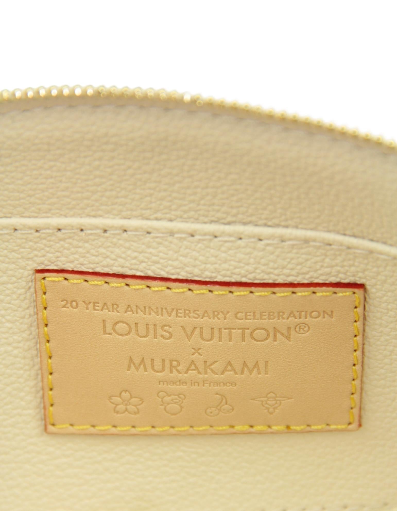 Louis Vuitton LV x TM Murakami Multicolor Kosmetiktasche PM Tasche im Angebot 2