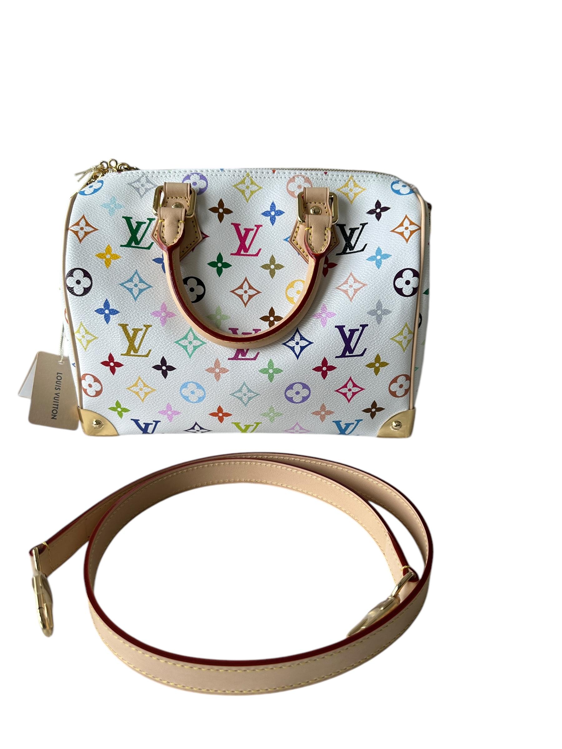 Louis Vuitton LV x TM Murakami White Speedy Bandoulière 25 New 2025 Release For Sale 9
