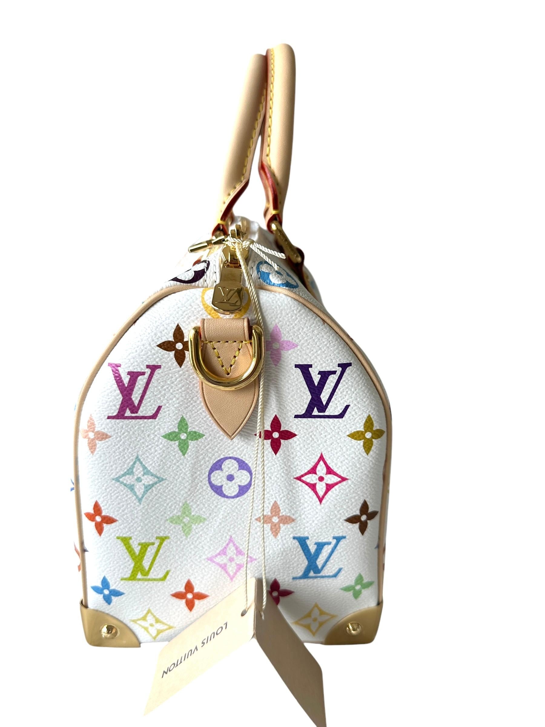 Louis Vuitton LV x TM Murakami White Speedy Bandoulière 25 New 2025 Release For Sale 11