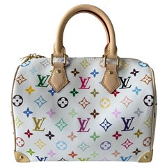 Louis Vuitton LV x TM Murakami White Speedy Bandoulière 25 New 2025 Release