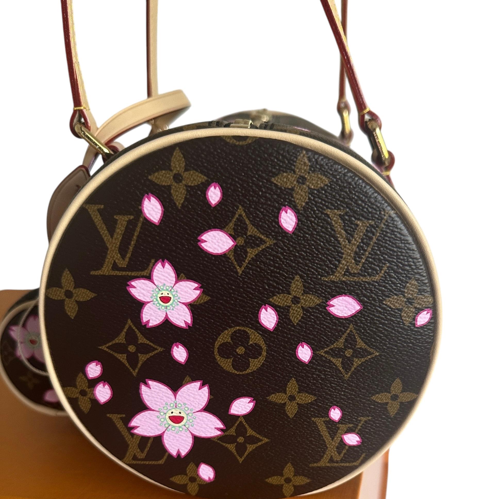 LOUIS VUITTON LV x TM Takashi Papillon et Mini Papillon Cherry Blossom en vente 6