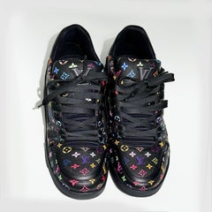 Louis Vuitton LV X TM Trainer Sneaker Men Shoes BlackSize 9 US Black- Multicolor
