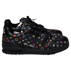 Louis Vuitton LV X TM Trainer Sneaker Men Shoes BlackSize 9 US Black- Multicolor