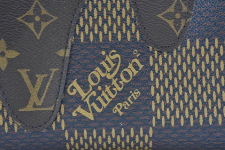 Louis Vuitton × Nigo Silver / Gold Squared Open LV Logo Inlaid
