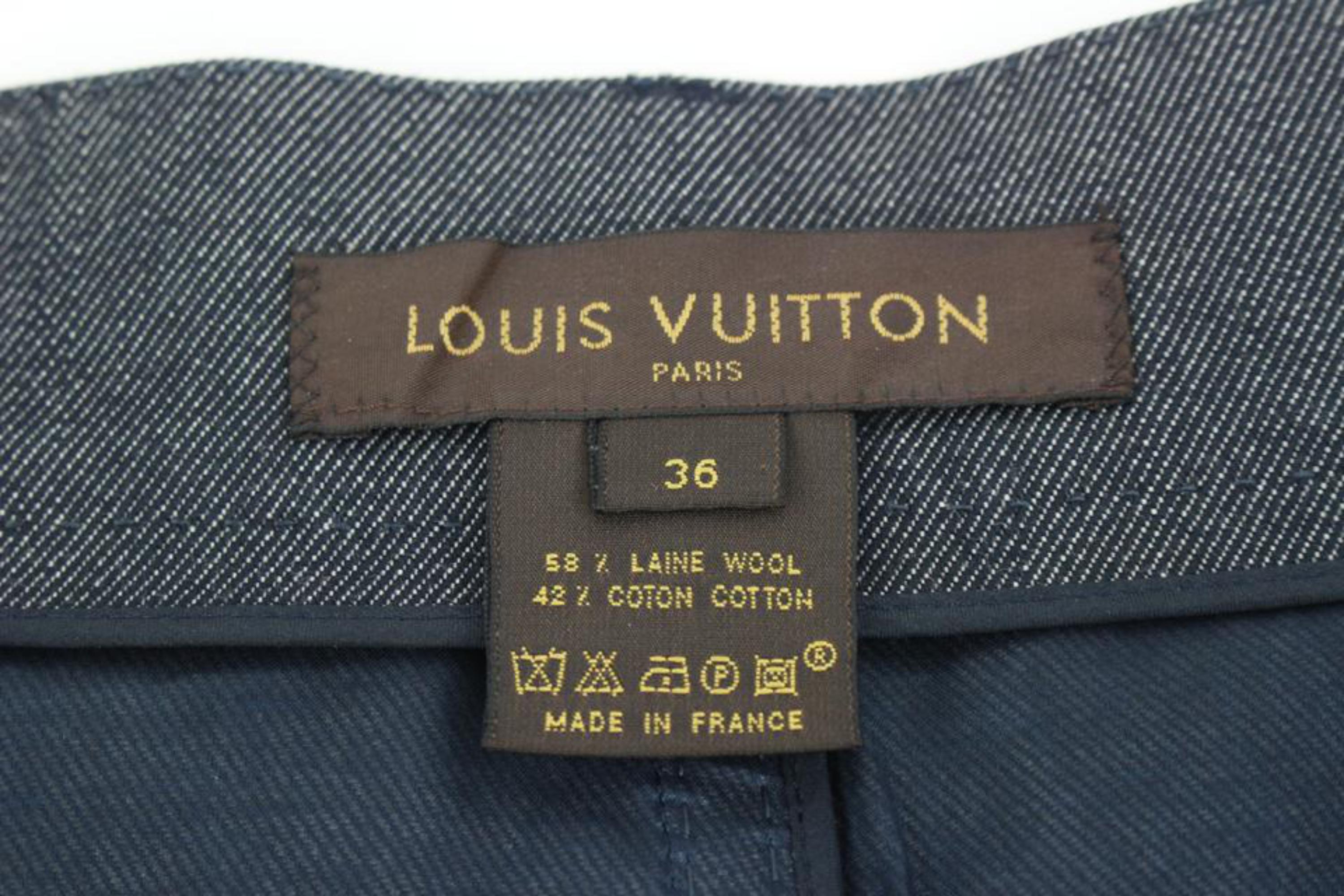 Louis Vuitton LV36 Women's Size 4 US Denim Skirt 124lv10
Made In: France
Measurements: Length:  17.5