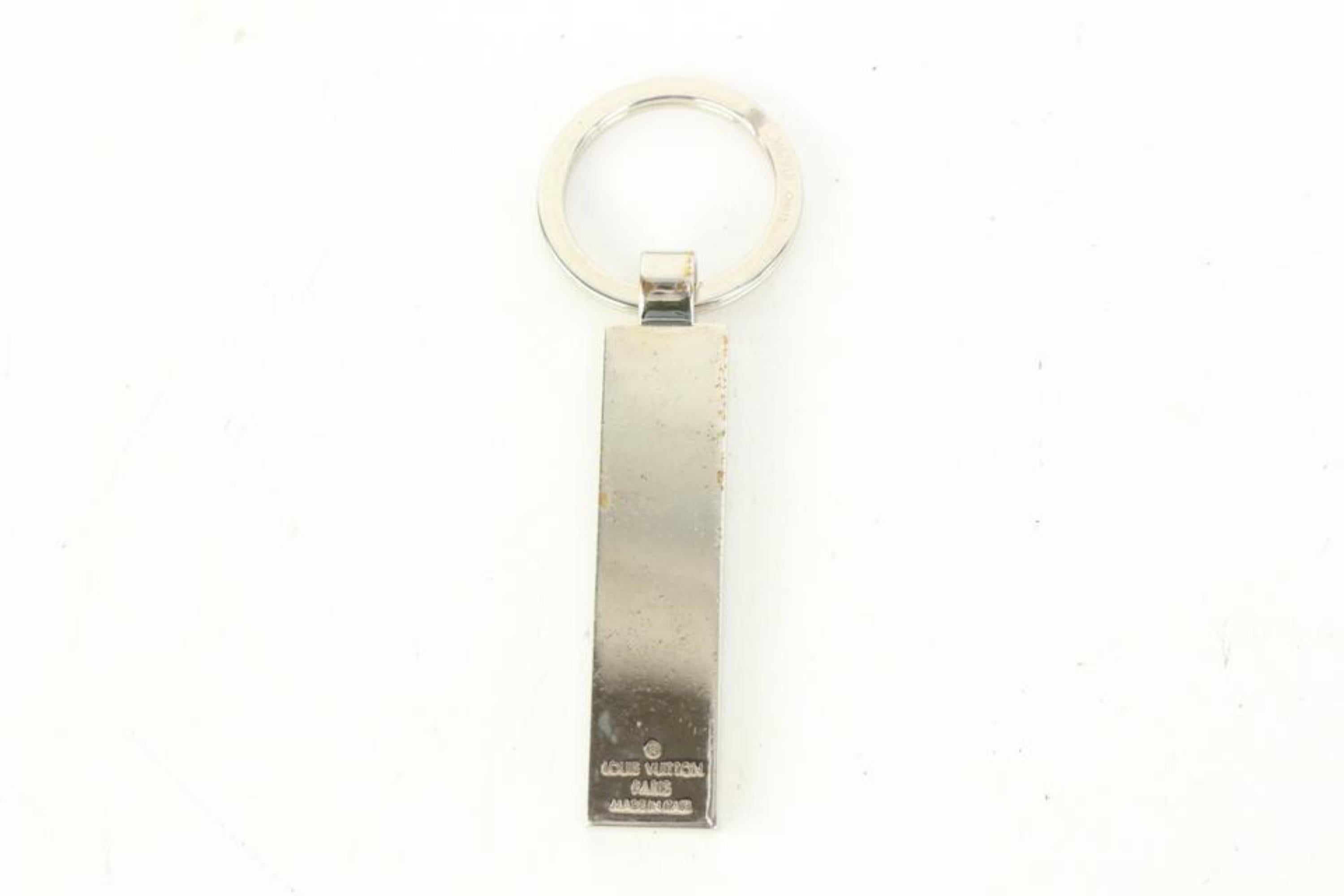 Louis Vuitton M67918 Silver Damier Keychain Keyring Key Charm Pendant 80lk52s For Sale 7