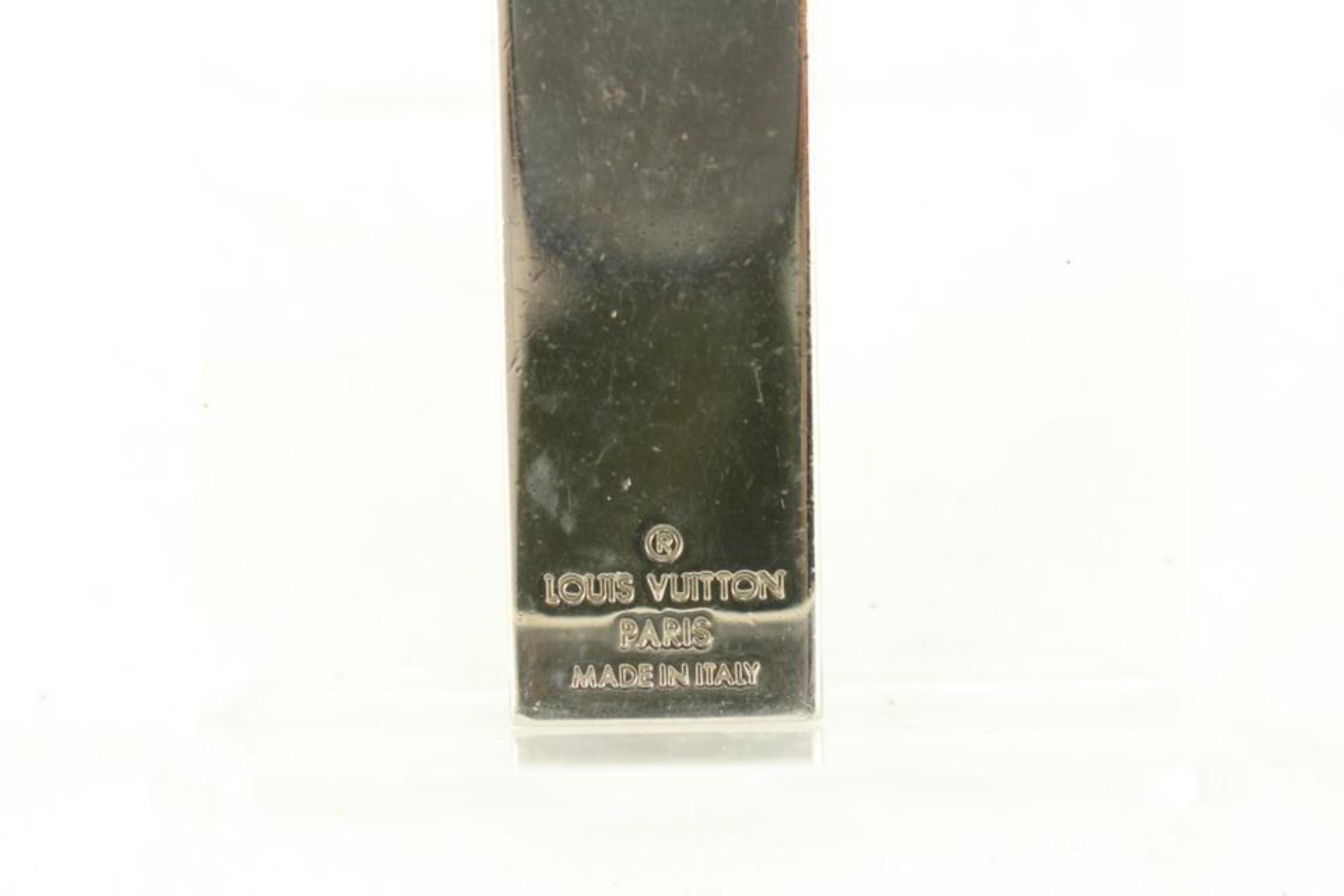 Louis Vuitton M67918 Silver Damier Keychain Keyring Key Charm Pendant 80lk52s For Sale 3