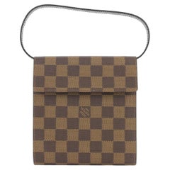 Vintage Louis Vuitton M99074 Limited Damier Ebene Japan 20th Anniversary Cd Case