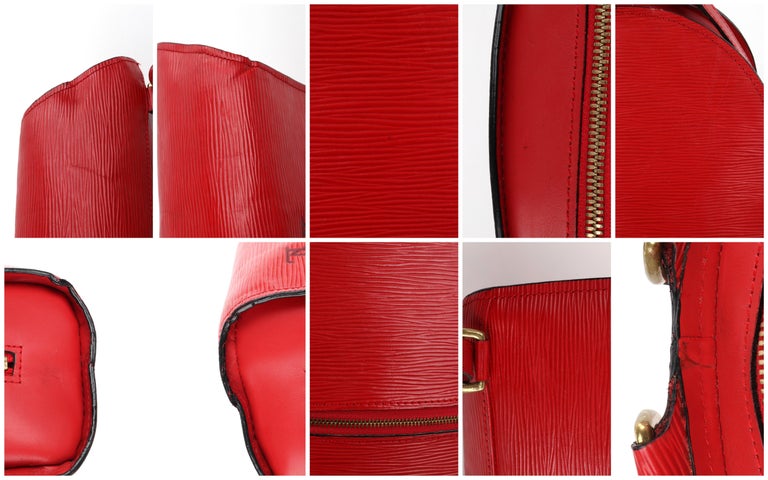 Leather backpack Louis Vuitton Red in Leather - 21678866