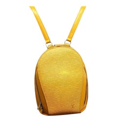 Louis Vuitton Mabillon 867365 Yellow Coated Canvas Backpack