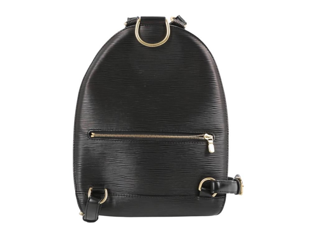 Such an elegant Louis Vuitton Mabillon Backpack for sale in black Epi leather with gold hardware. A preloved item in excellent condition.

BRAND
Louis Vuitton

ACCESSORIES
Dust bag

COLOUR
Black

CONDITION
Used – Excellent

FEATURES
Adjustable