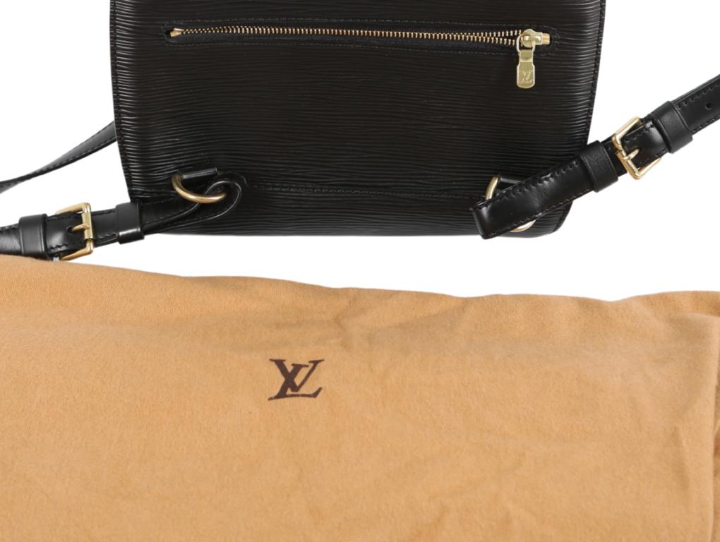 Women's or Men's Louis Vuitton Mabillon Backpack Black Epi Leather For Sale