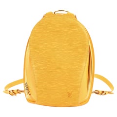 Louis Vuitton Yellow Epi Leather Mabillon Backpack 6lv1108 For Sale at  1stDibs