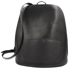 Retro Louis Vuitton Mabillon Backpack in black epi leather