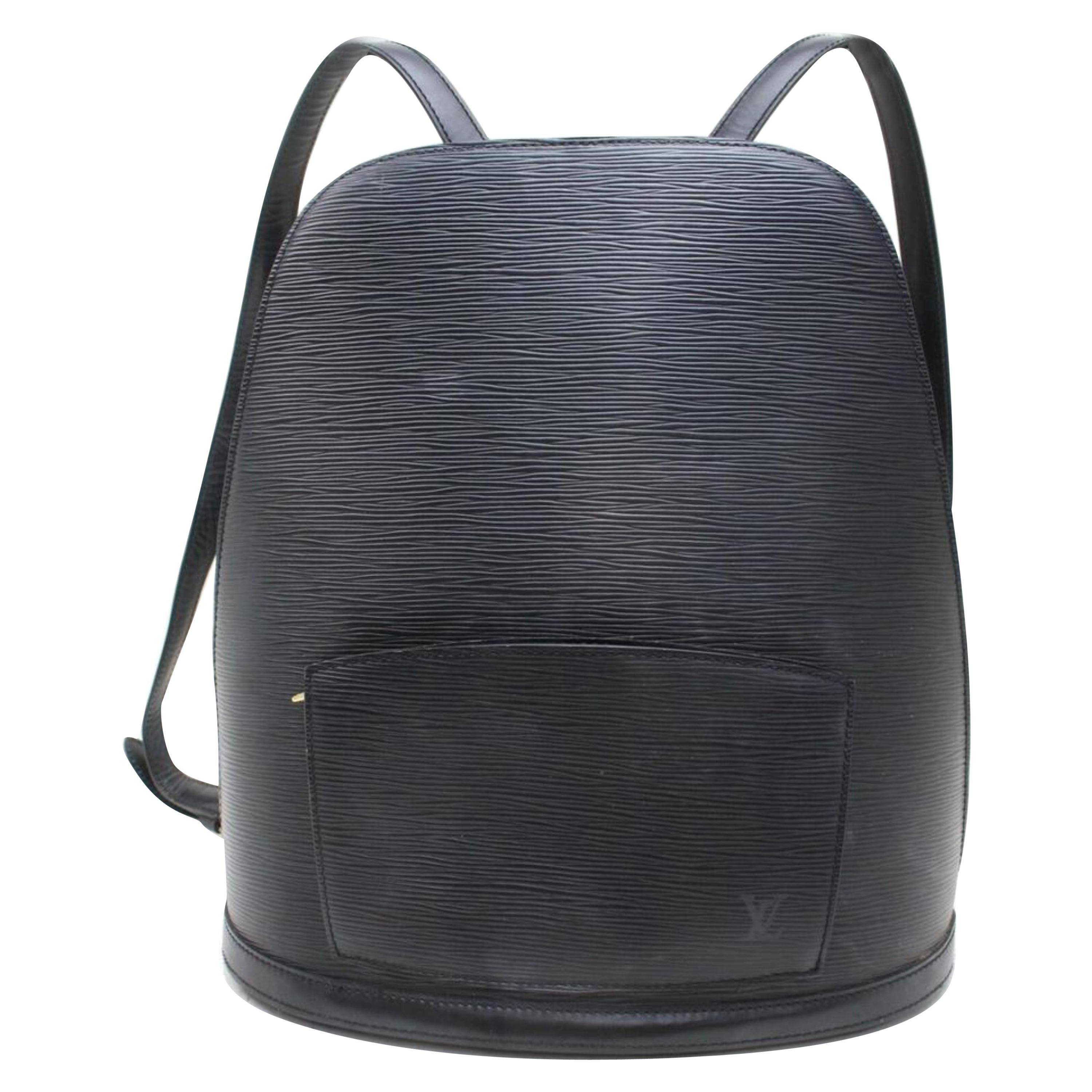 Louis Vuitton Mabillon Noir 870024 Black Leather Backpack For Sale